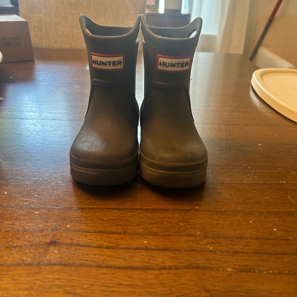 Hunter Kids Rain Boots - Dark Green